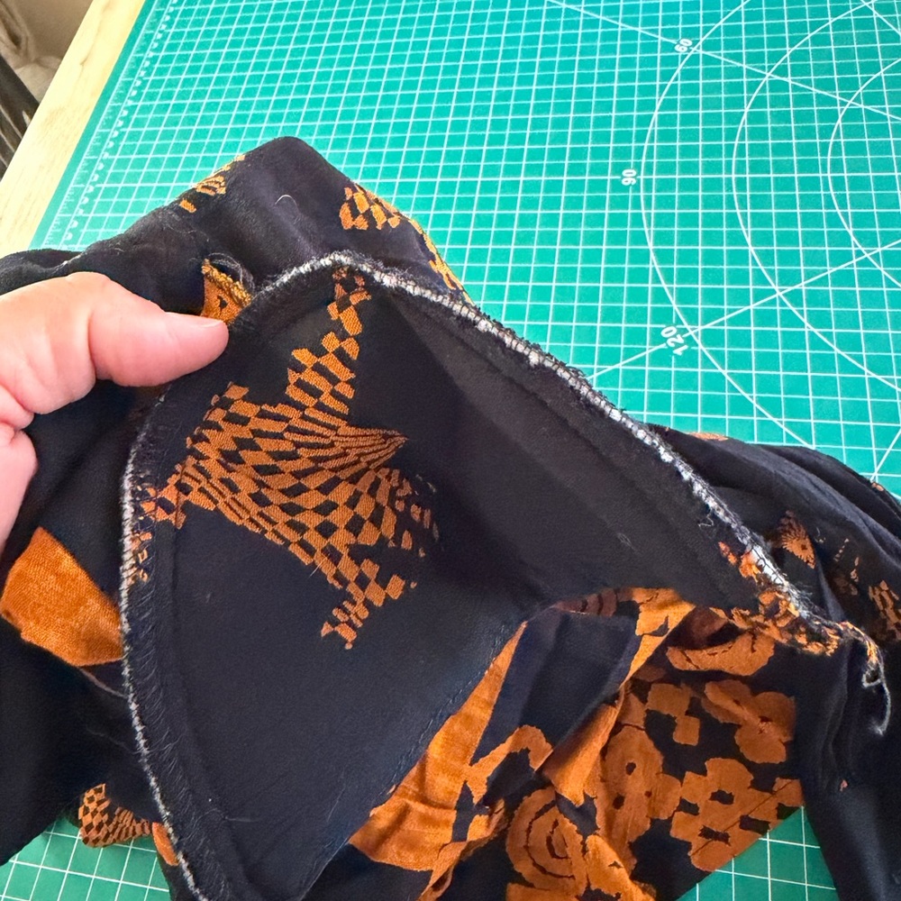 Black And Orange Patterned Button-Up Shacket With… - image 5